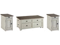 Bolanburg Two-tone Coffee Table and 2 Chairside End Tables