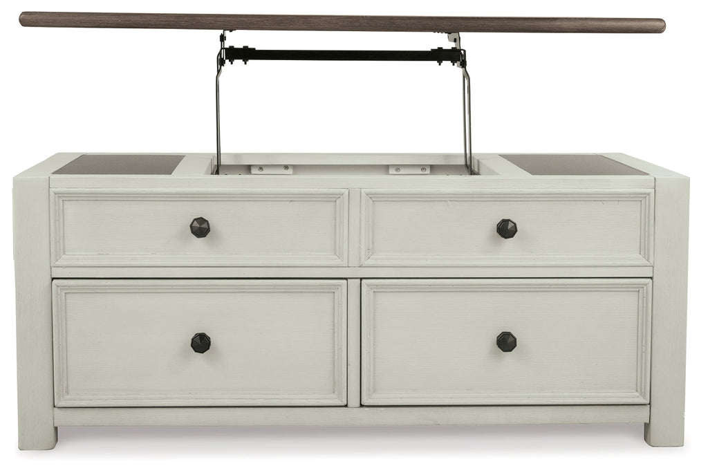 Bolanburg Coffee Table and 2 Chairside End Tables, Two-Tone
