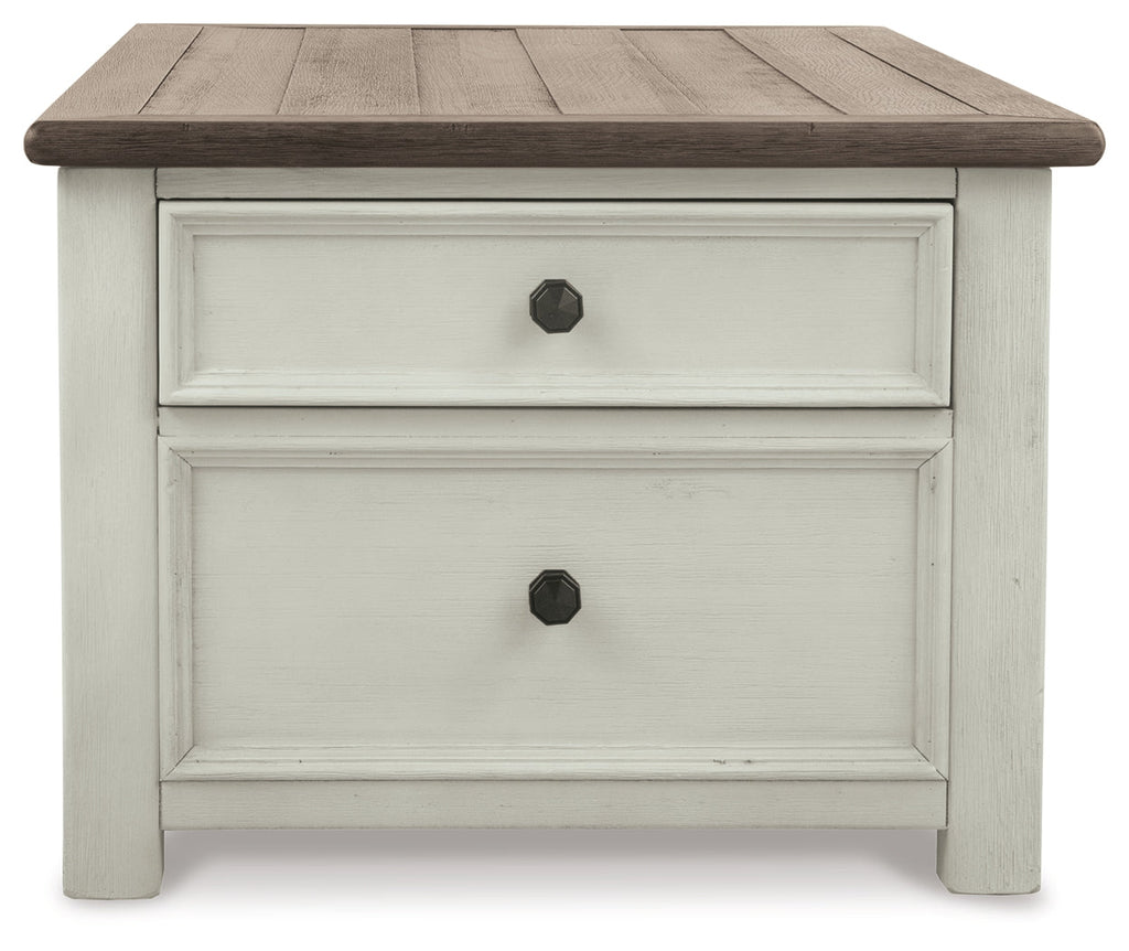 Bolanburg Coffee Table and 2 Chairside End Tables, Two-Tone