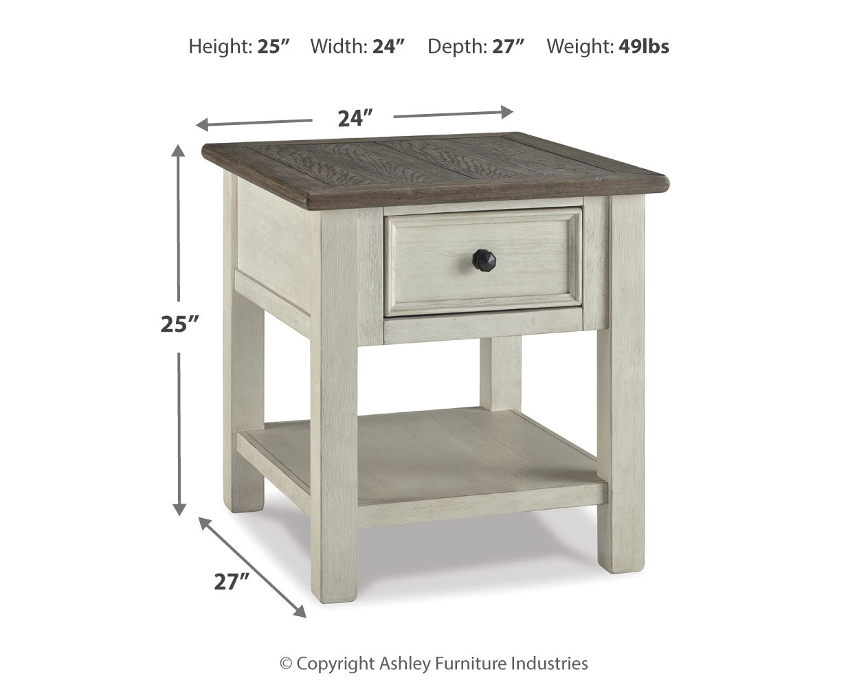 Bolanburg Two-tone Coffee Table and 2 End Tables