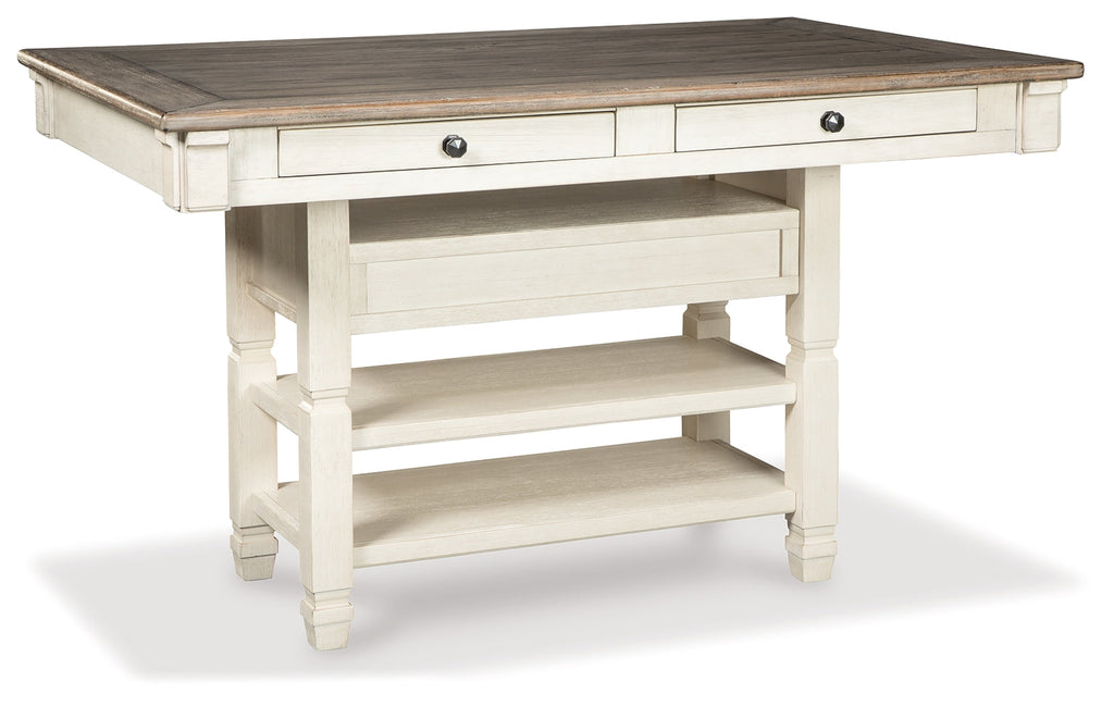 Bolanburg Counter Height Dining Table and 4 Barstools, Two-Tone