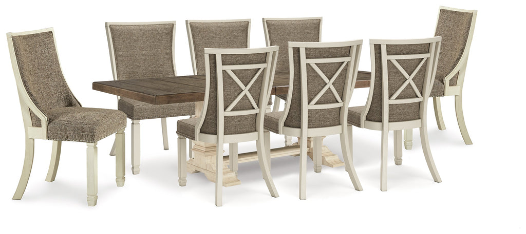 Bolanburg Two-tone Dining Extension Table and 8 Chairs