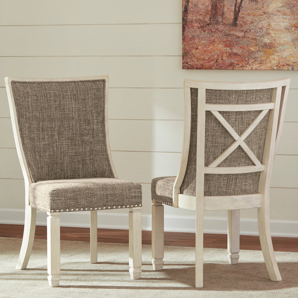 Bolanburg Two-Tone Dining Table, 4 Chairs and 2 Side Chairs