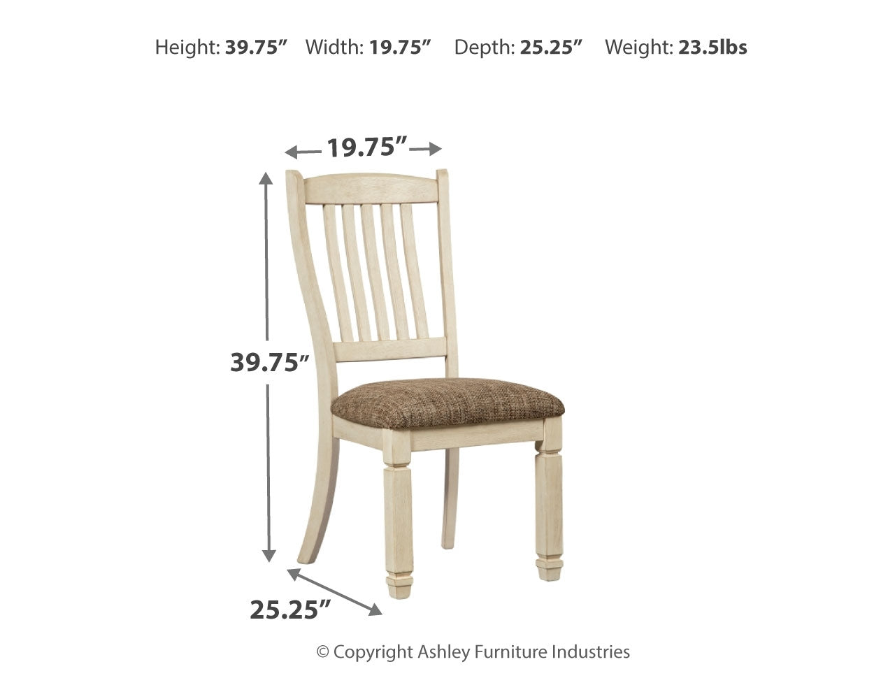 Bolanburg Dining Table, 2 Chairs, 2 Side Chairs and Bench, Two-Tone