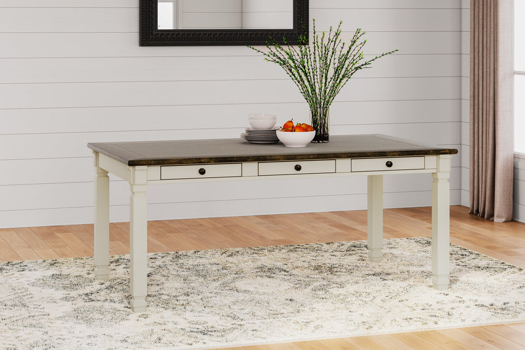 Bolanburg Dining Table, 2 Chairs, 2 Side Chairs and Bench, Two-Tone