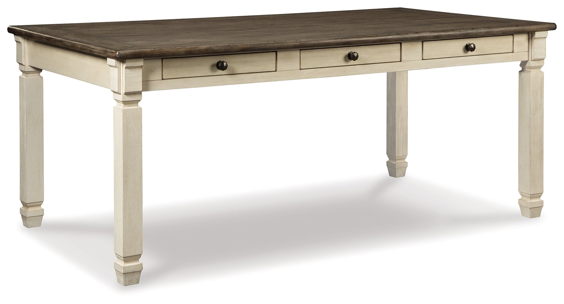 Bolanburg Dining Table, 4 Chairs, Bench, Server and Display Cabinet, Two-Tone