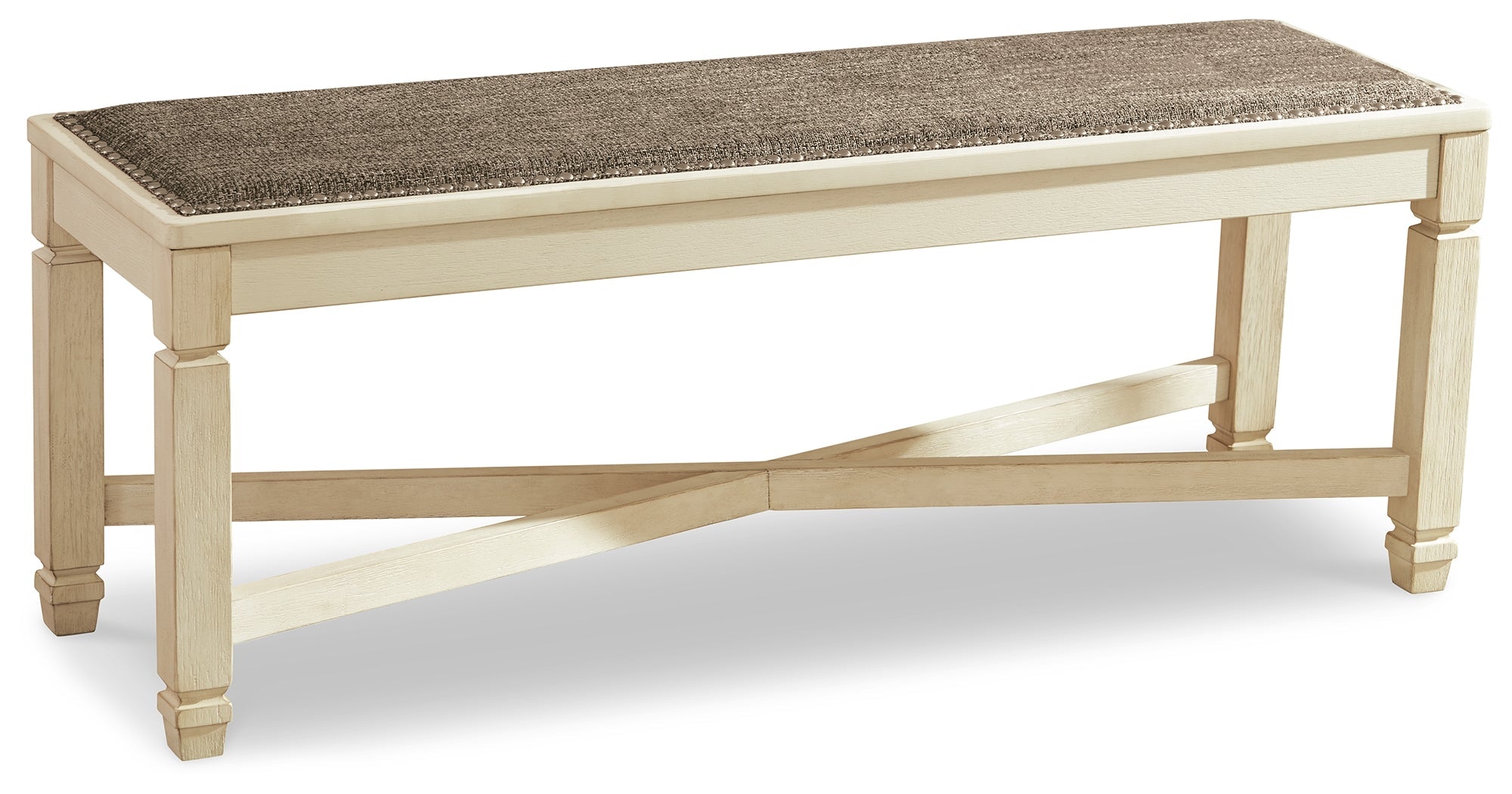 Bolanburg Dining Table, 4 Chairs, Bench, Server and Display Cabinet, Two-Tone
