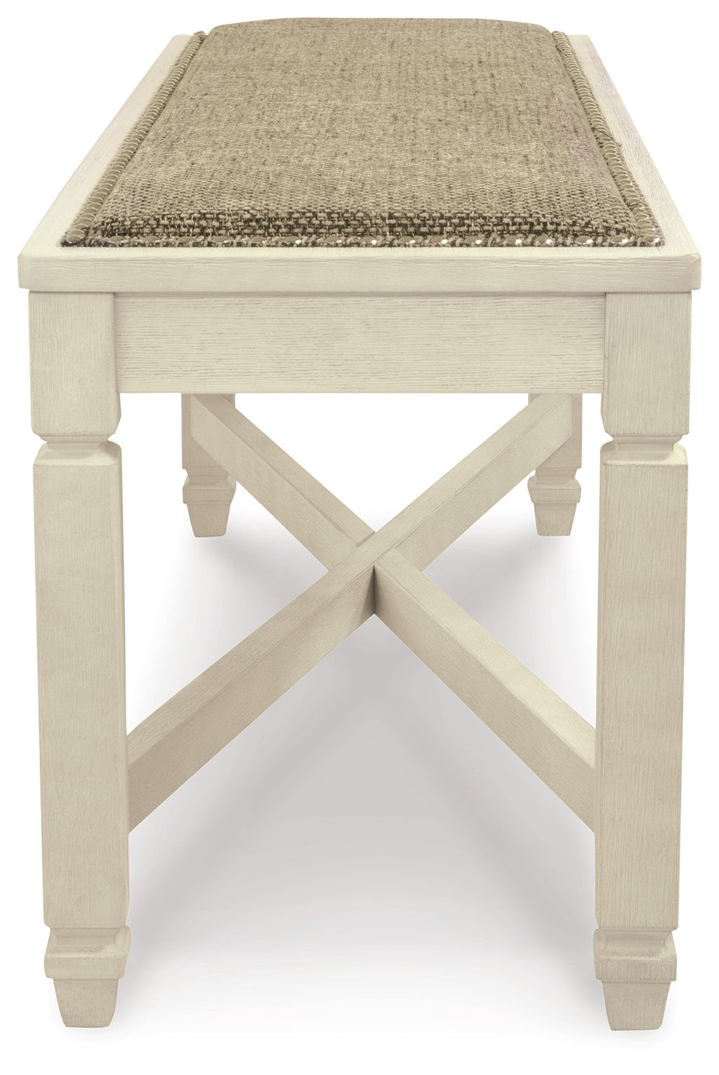 Bolanburg Dining Table, 4 Chairs, Bench, Server and Display Cabinet, Two-Tone