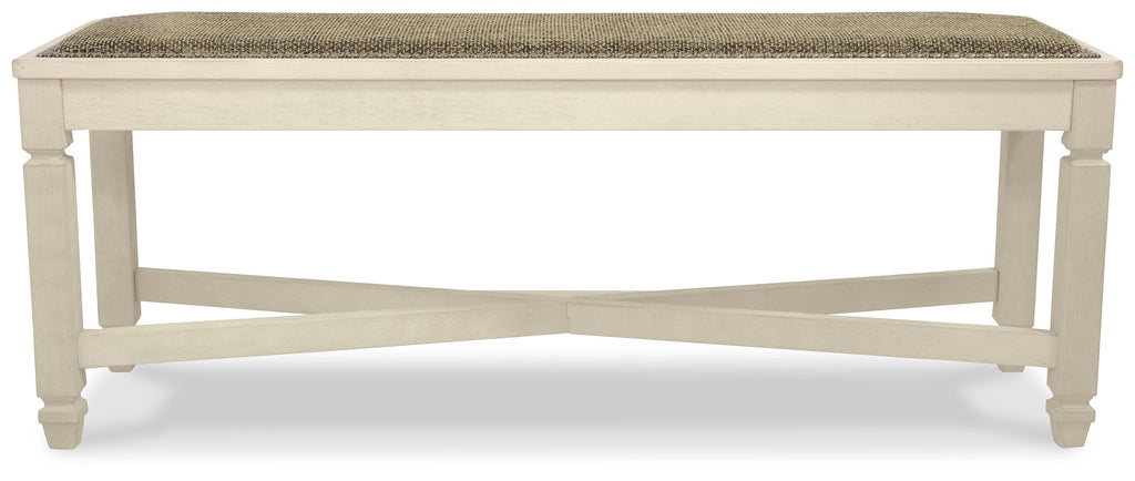 Bolanburg Dining Table, 6 Chairs, and Bench, Two-Tone