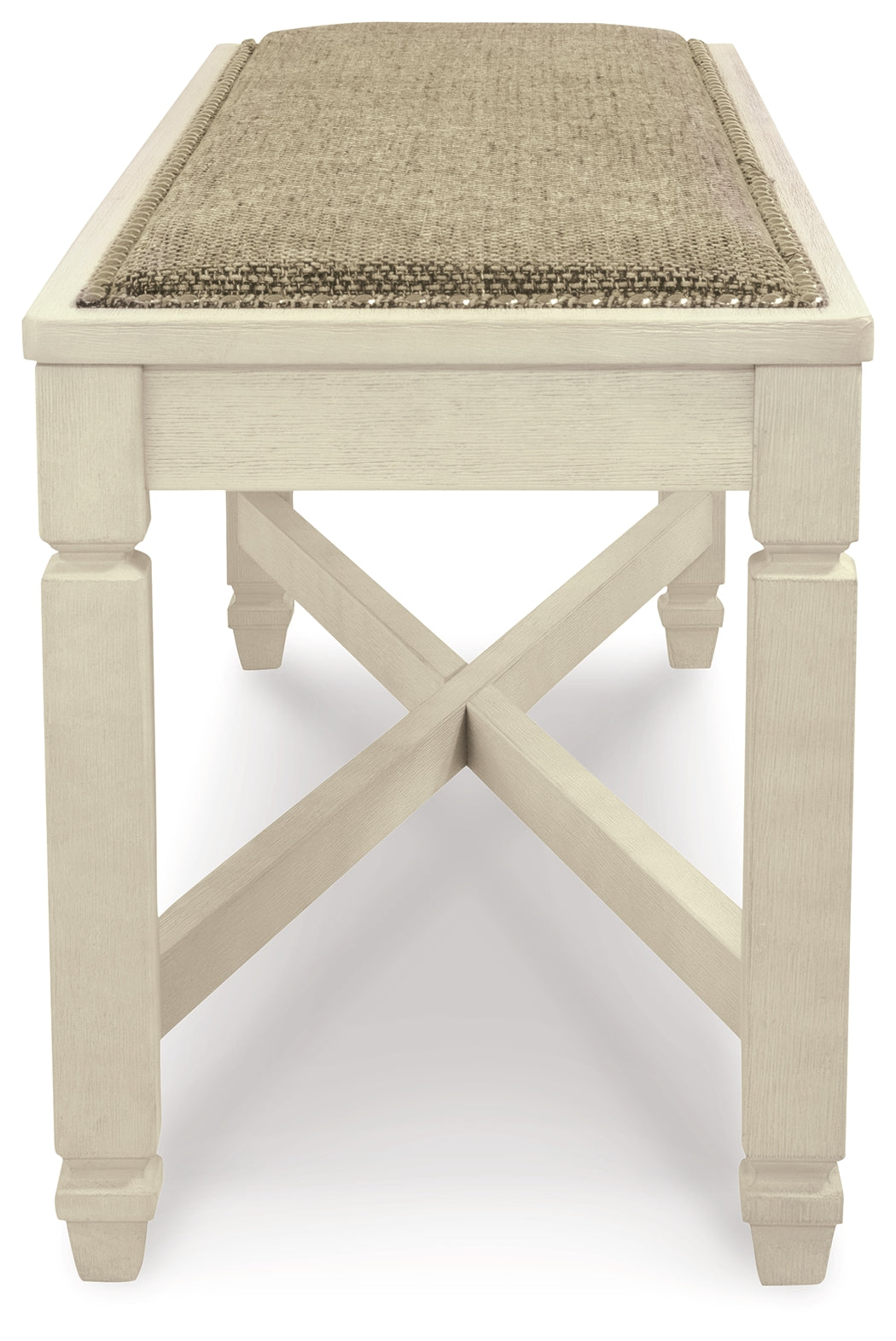 Bolanburg Dining Table, 6 Chairs, and Bench, Two-Tone