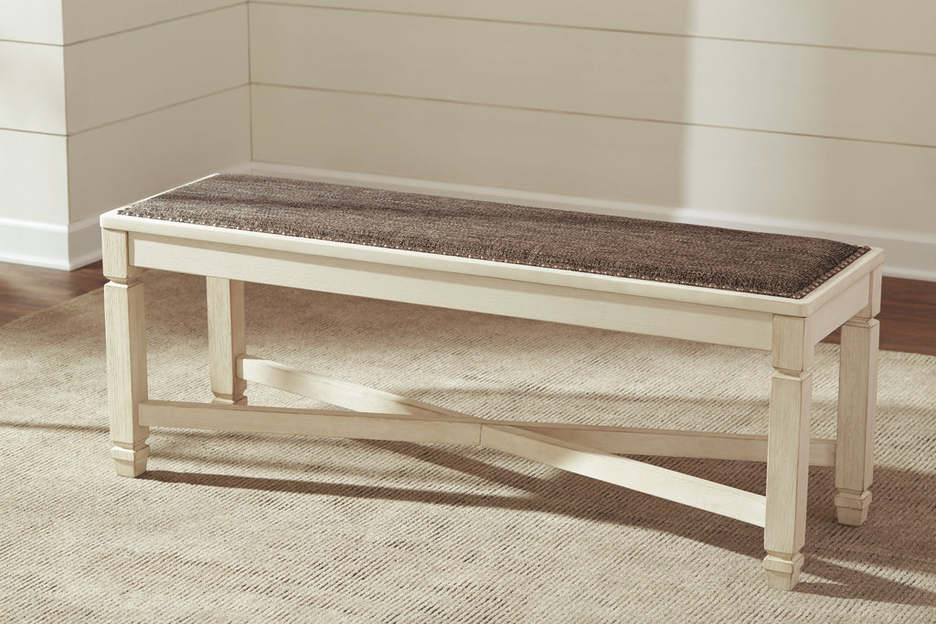 Bolanburg Two-tone Dining Table with 4 Chairs and Bench