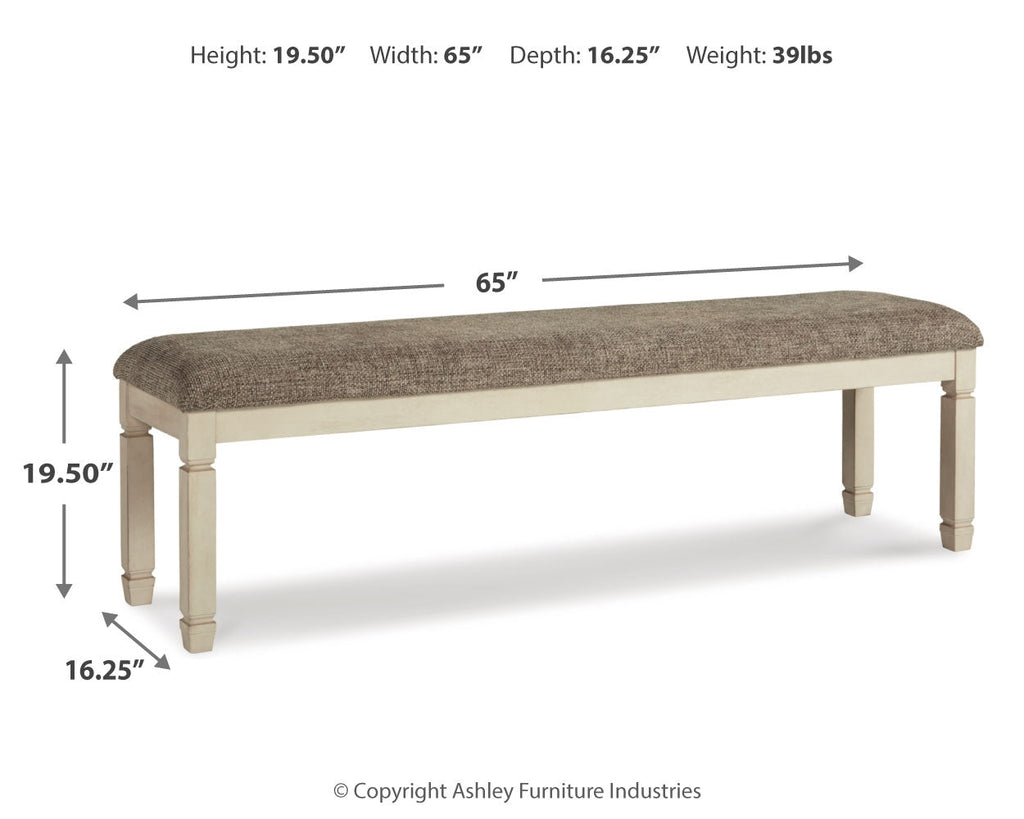 Bolanburg Two-tone Extension Dining Table, 4 Chairs and Bench