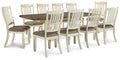 Bolanburg Two-tone Extension Dining Table and 10 Chairs