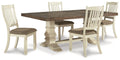 Bolanburg Two-tone Extension Dining Table and 4 Chairs