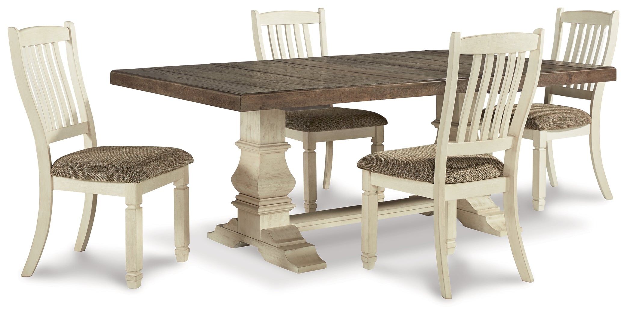 Bolanburg Two-tone Extension Dining Table and 4 Chairs