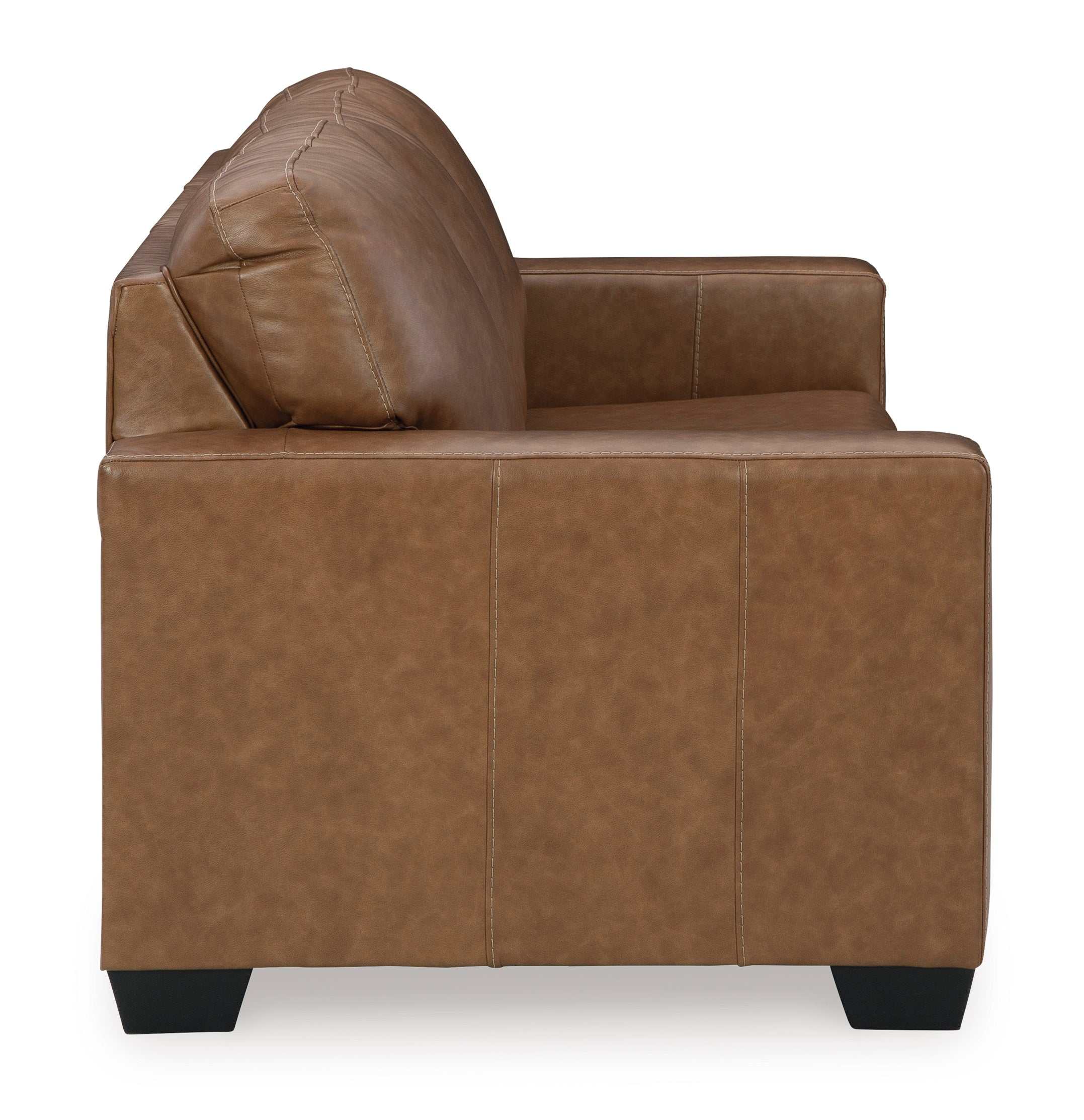 Bolsena Caramel Leather Living Room Set / 2pc