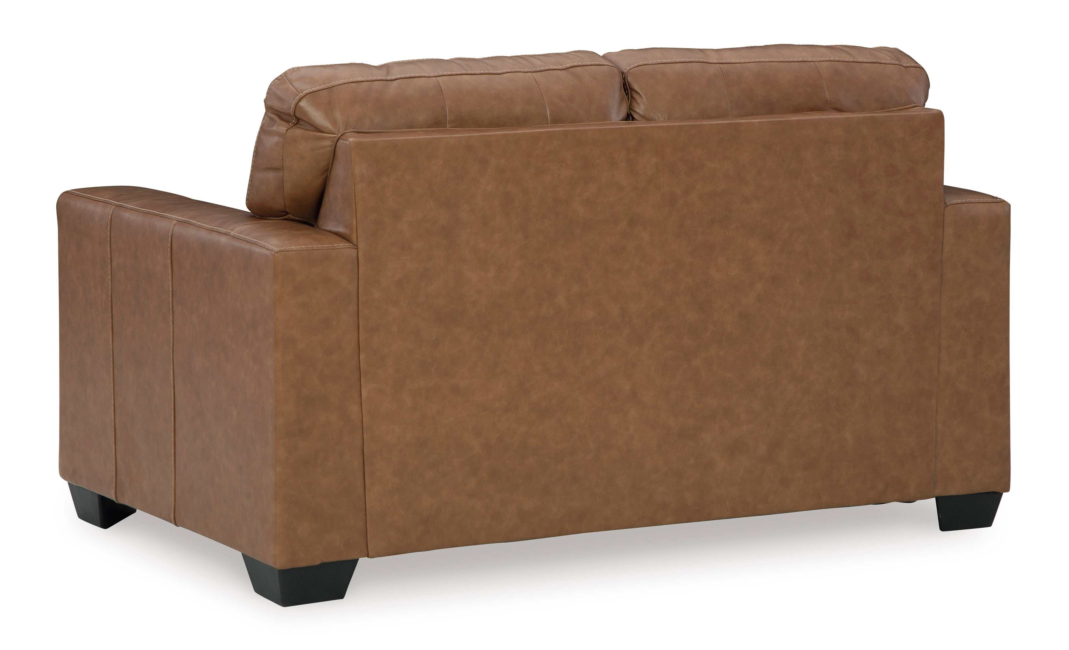 Bolsena Caramel Leather Living Room Set / 2pc