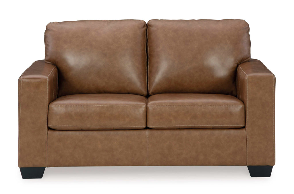 Bolsena Caramel Leather Living Room Set / 2pc