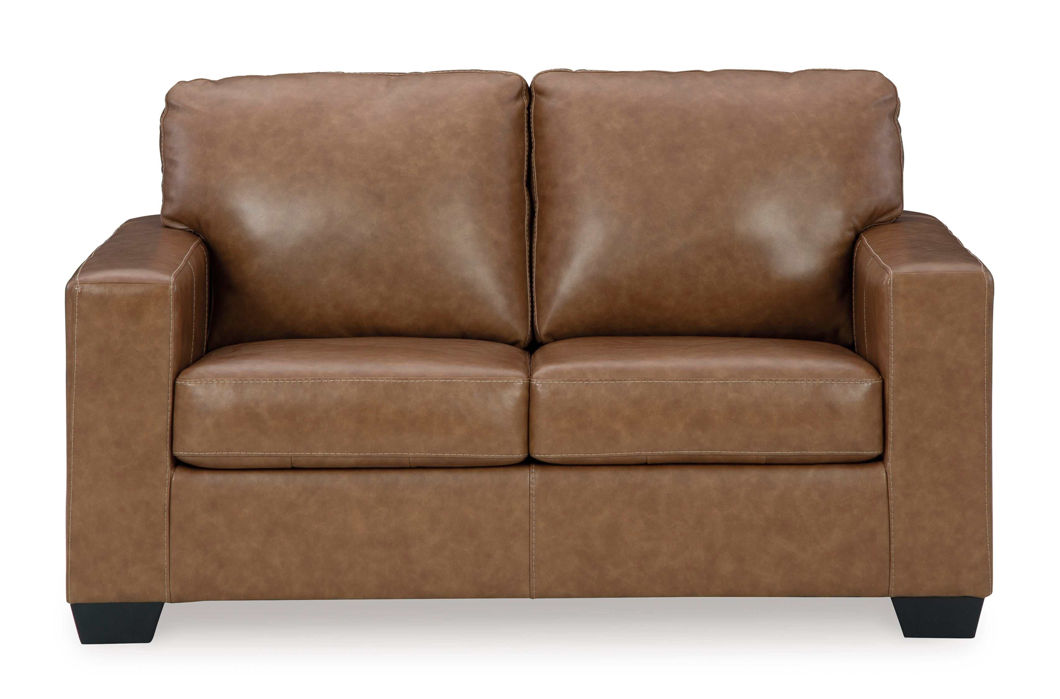 Bolsena Caramel Leather Living Room Set / 2pc