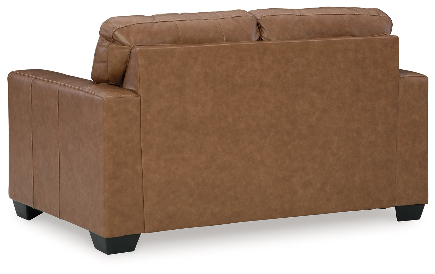 Bolsena Caramel Leather Loveseat