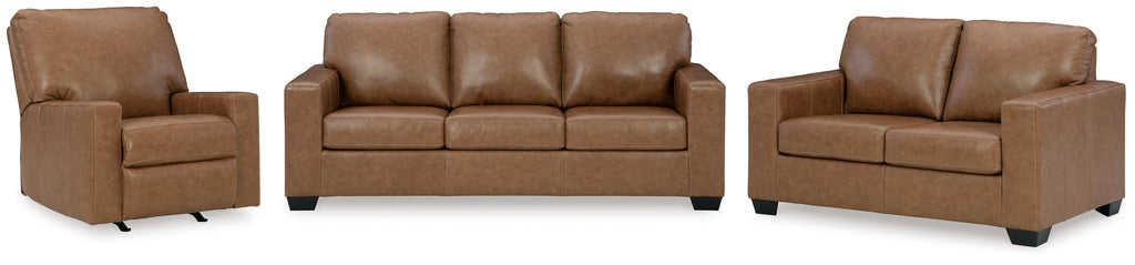 Bolsena Caramel Sofa, Loveseat and Recliner