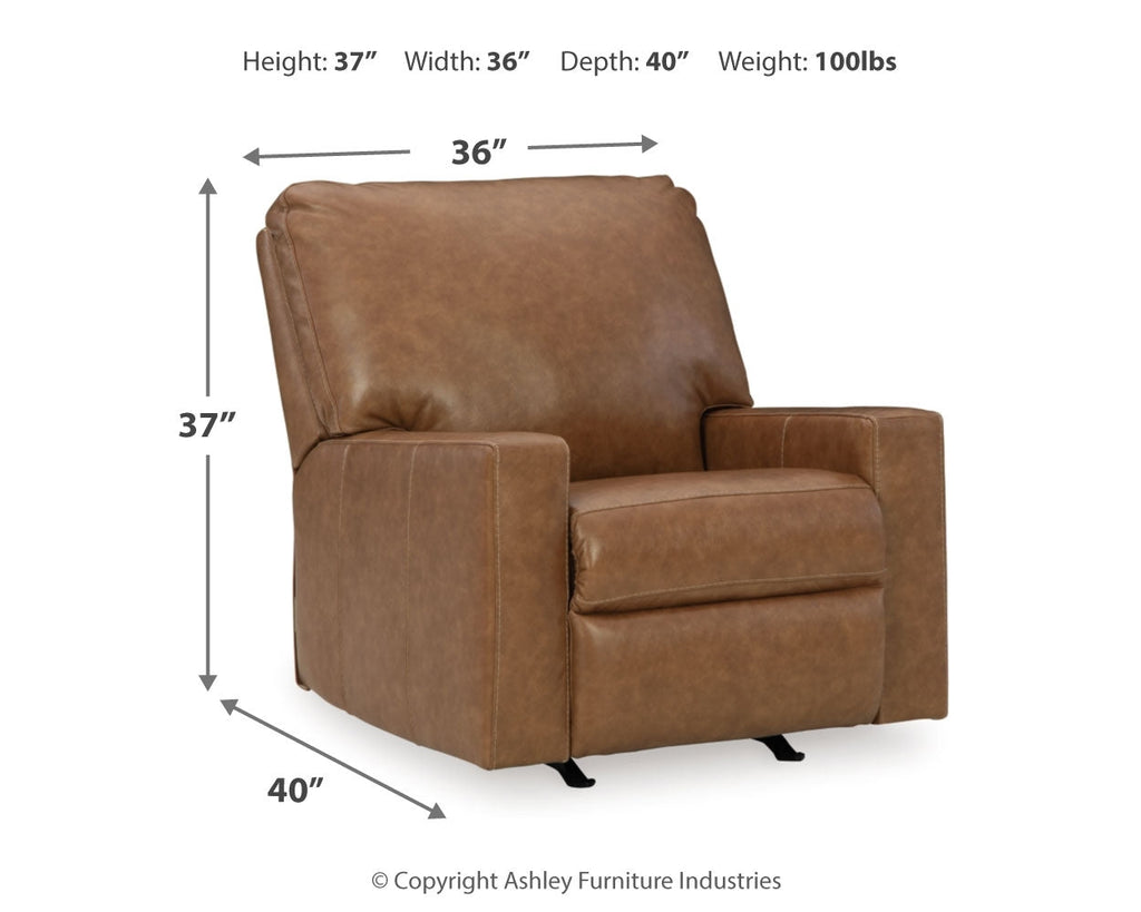 Bolsena Caramel Sofa, Loveseat and Recliner