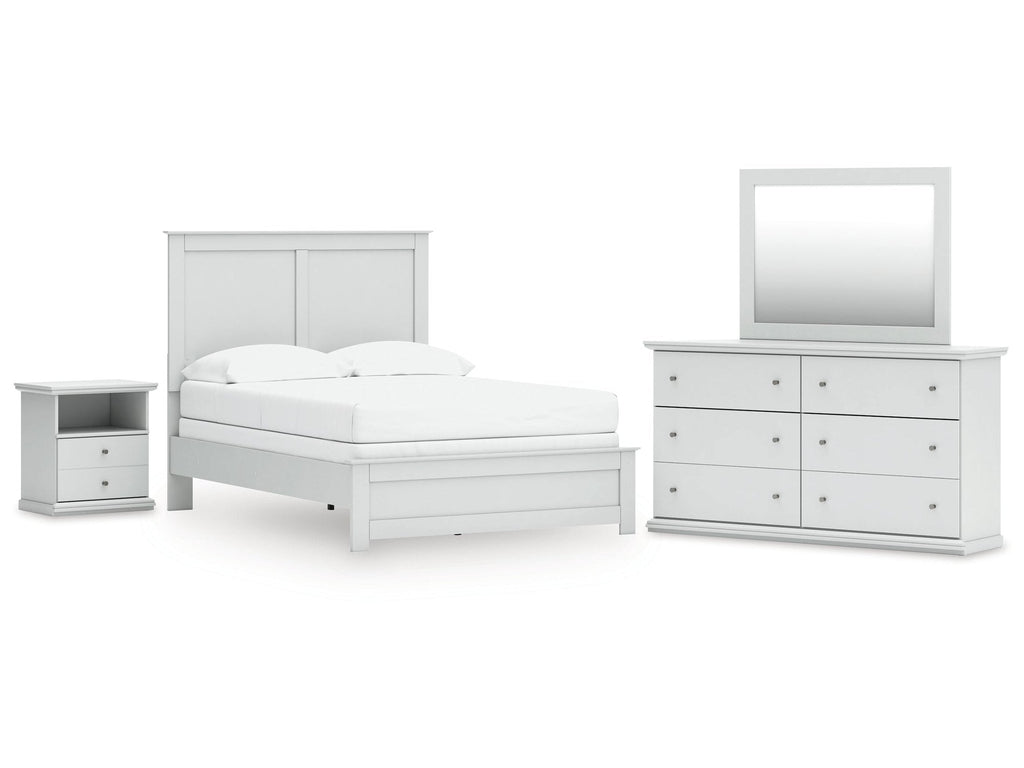 Bostwick Shoals Full Panel Bed, Dresser, Mirror and Nightstand