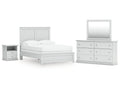 Bostwick Shoals Full Panel Bed, Dresser, Mirror and Nightstand