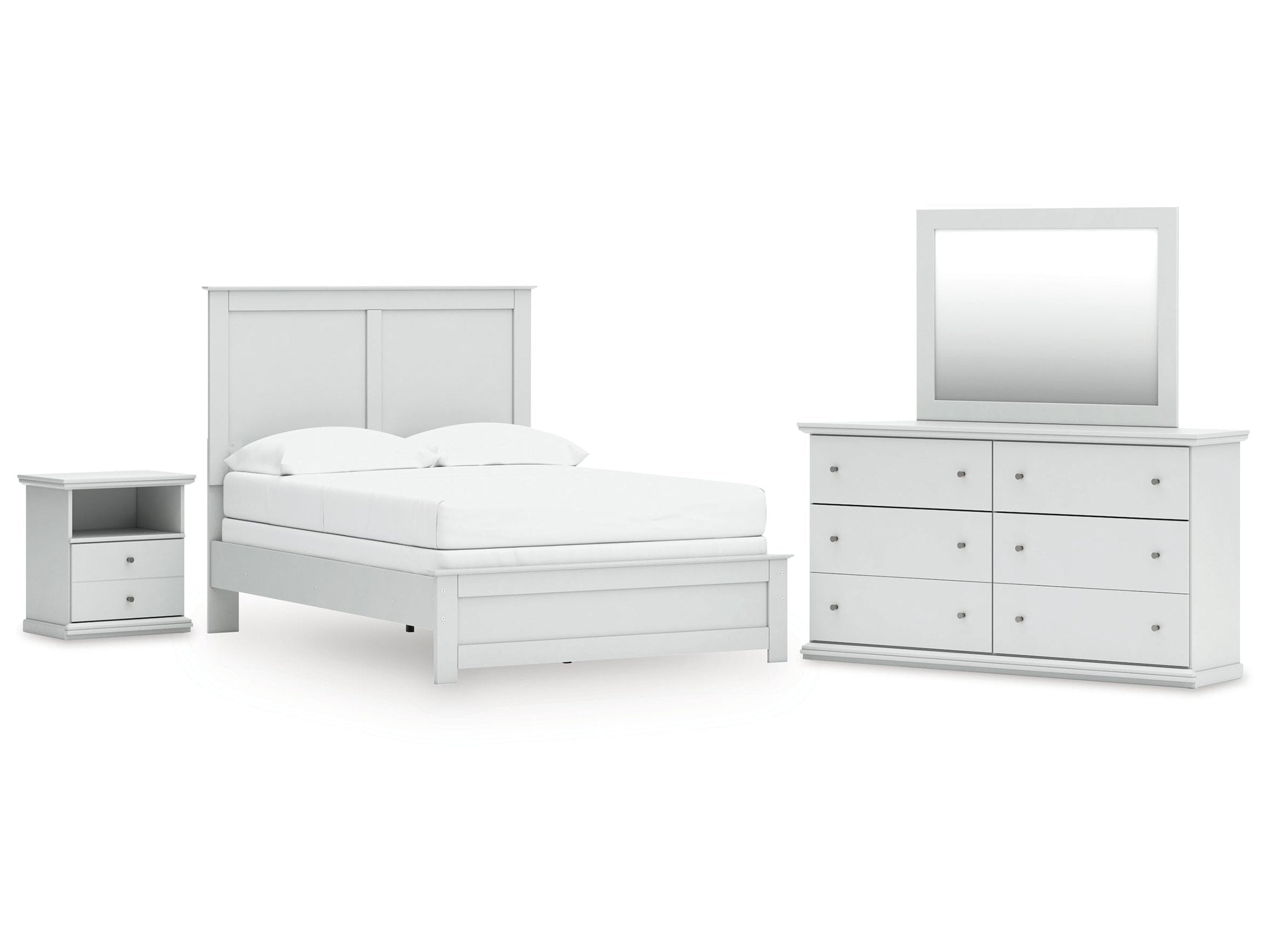 Bostwick Shoals Full Panel Bed, Dresser, Mirror and Nightstand