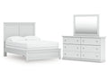 Bostwick Shoals Full Panel Bed, Dresser and Mirror