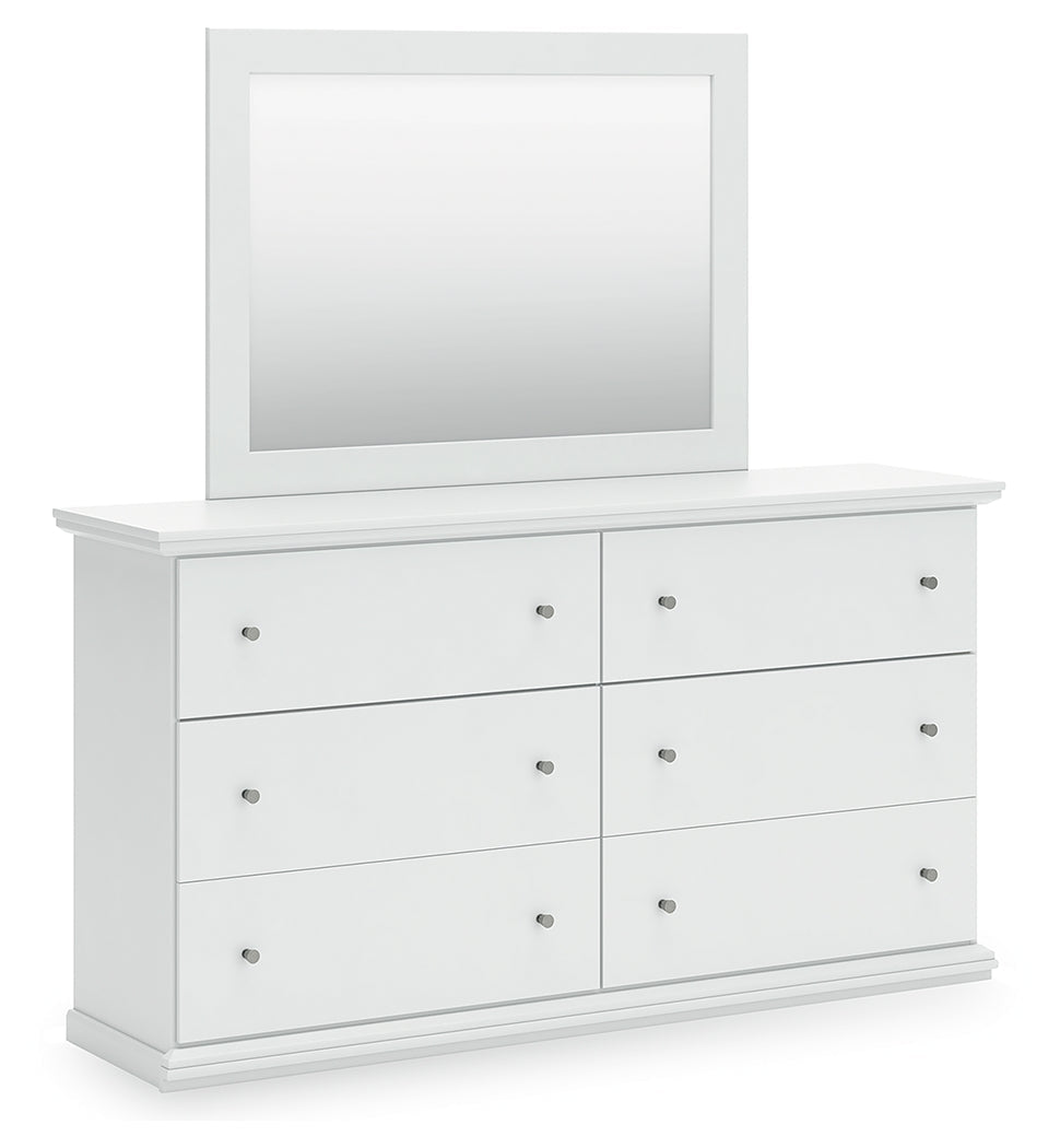 Bostwick Shoals King Panel Bed, Dresser, Mirror and 2 Nightstands