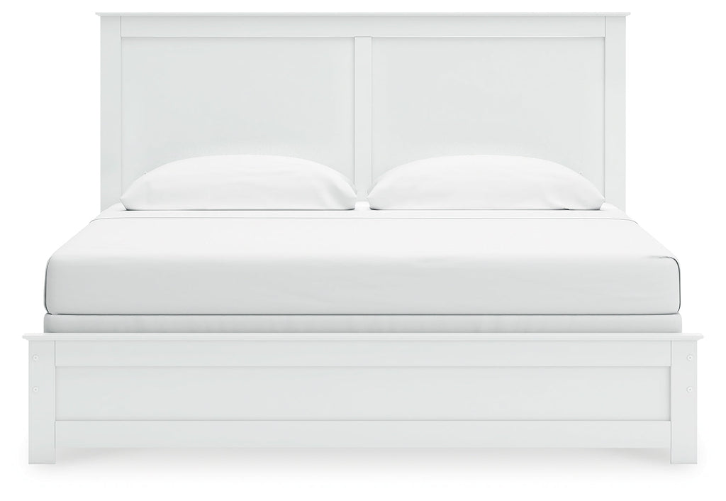 Bostwick Shoals King Panel Bed, Dresser, Mirror and Chest