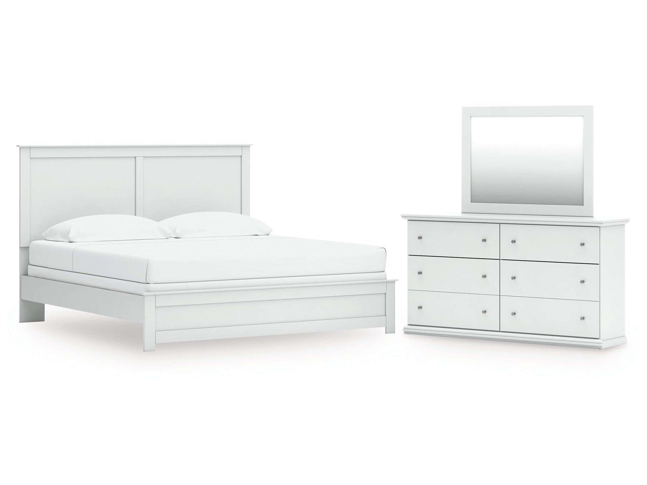 Bostwick Shoals King Panel Bed, Dresser and Mirror
