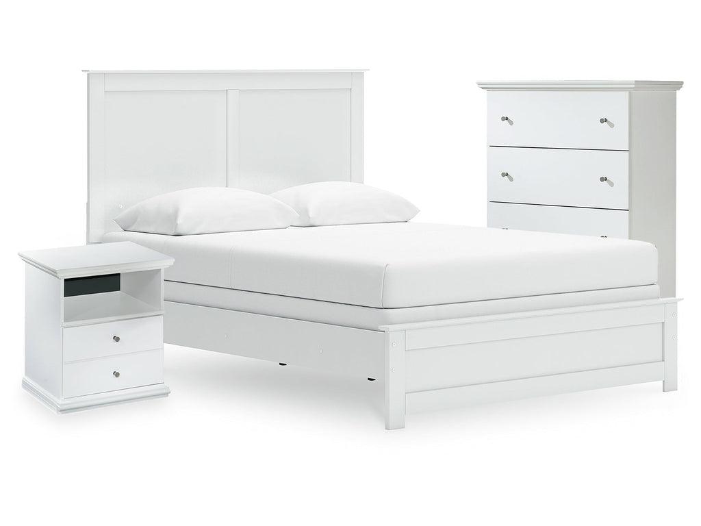Bostwick Shoals Queen Panel Bed, Cheat and Nightstand