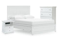 Bostwick Shoals Queen Panel Bed, Cheat and Nightstand