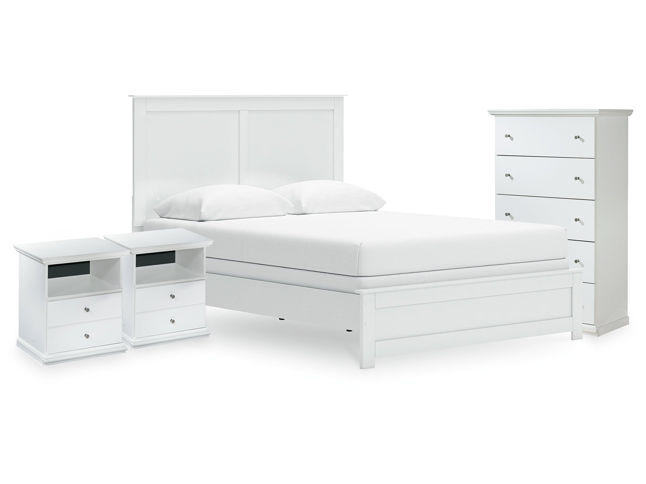 Bostwick Shoals Queen Panel Bed, Chest and 2 Nightstands