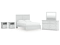 Bostwick Shoals Queen Panel Bed, Dresser, Mirror and 2 Nightstands