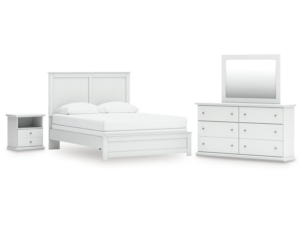 Bostwick Shoals Queen Panel Bed, Dresser, Mirror and Nightstand