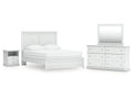 Bostwick Shoals Queen Panel Bed, Dresser, Mirror and Nightstand