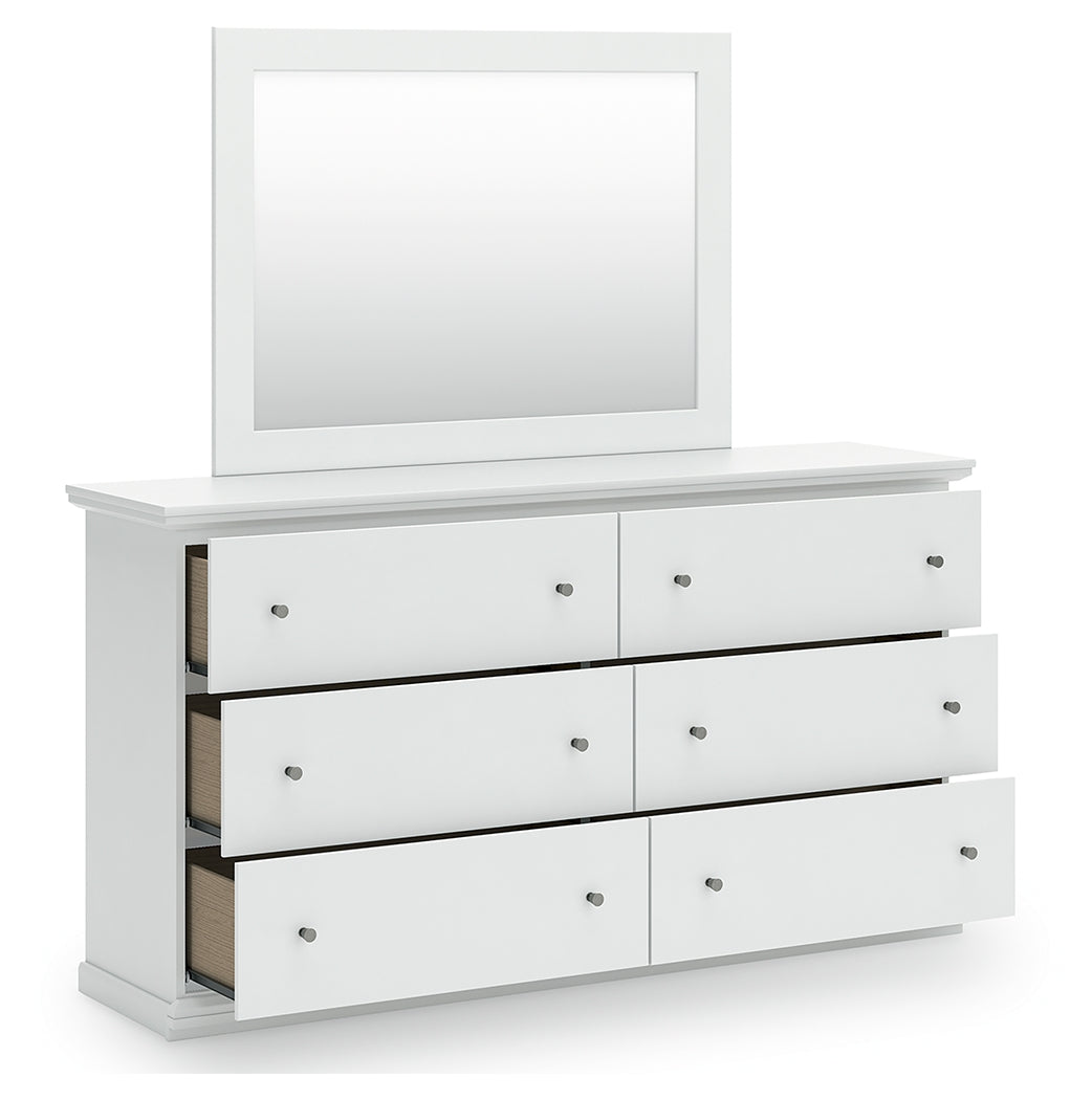 Bostwick Shoals Queen Panel Bed, Dresser, Mirror and Nightstand