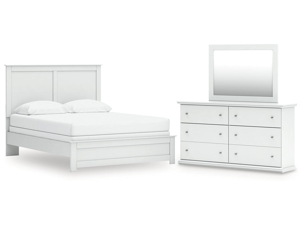 Bostwick Shoals Queen Panel Bed, Dresser and Mirror