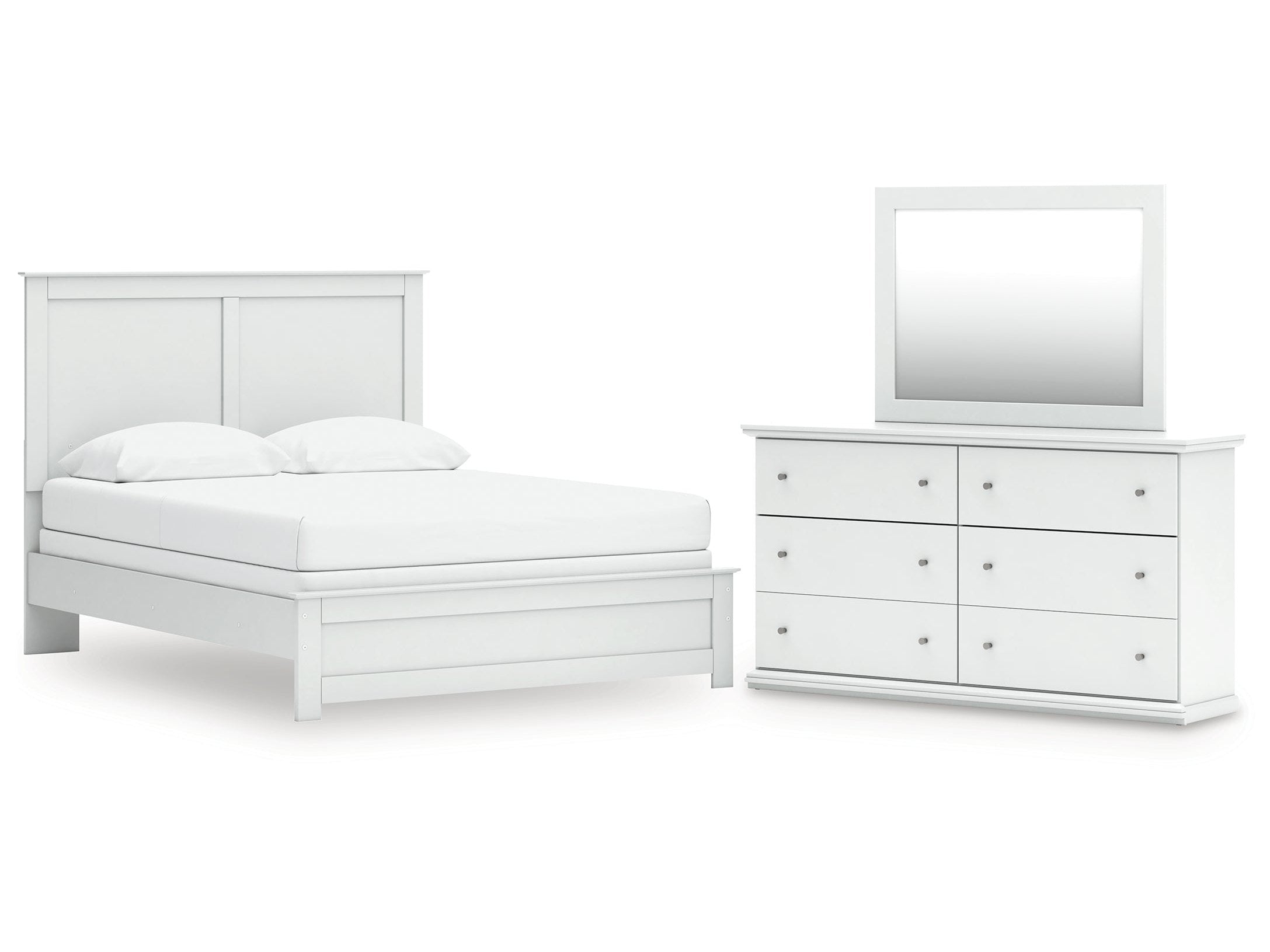 Bostwick Shoals Queen Panel Bed, Dresser and Mirror