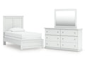 Bostwick Shoals Twin Panel Bed, Dresser and Mirror