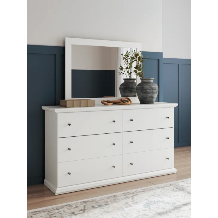 Bostwick Shoals Bedroom Mirror, White