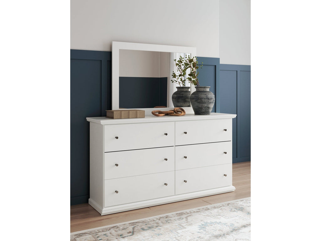 Bostwick Shoals White Dresser & Mirror