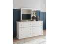 Bostwick Shoals White Dresser & Mirror