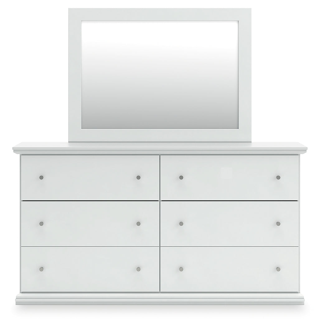 Bostwick Shoals White Dresser & Mirror