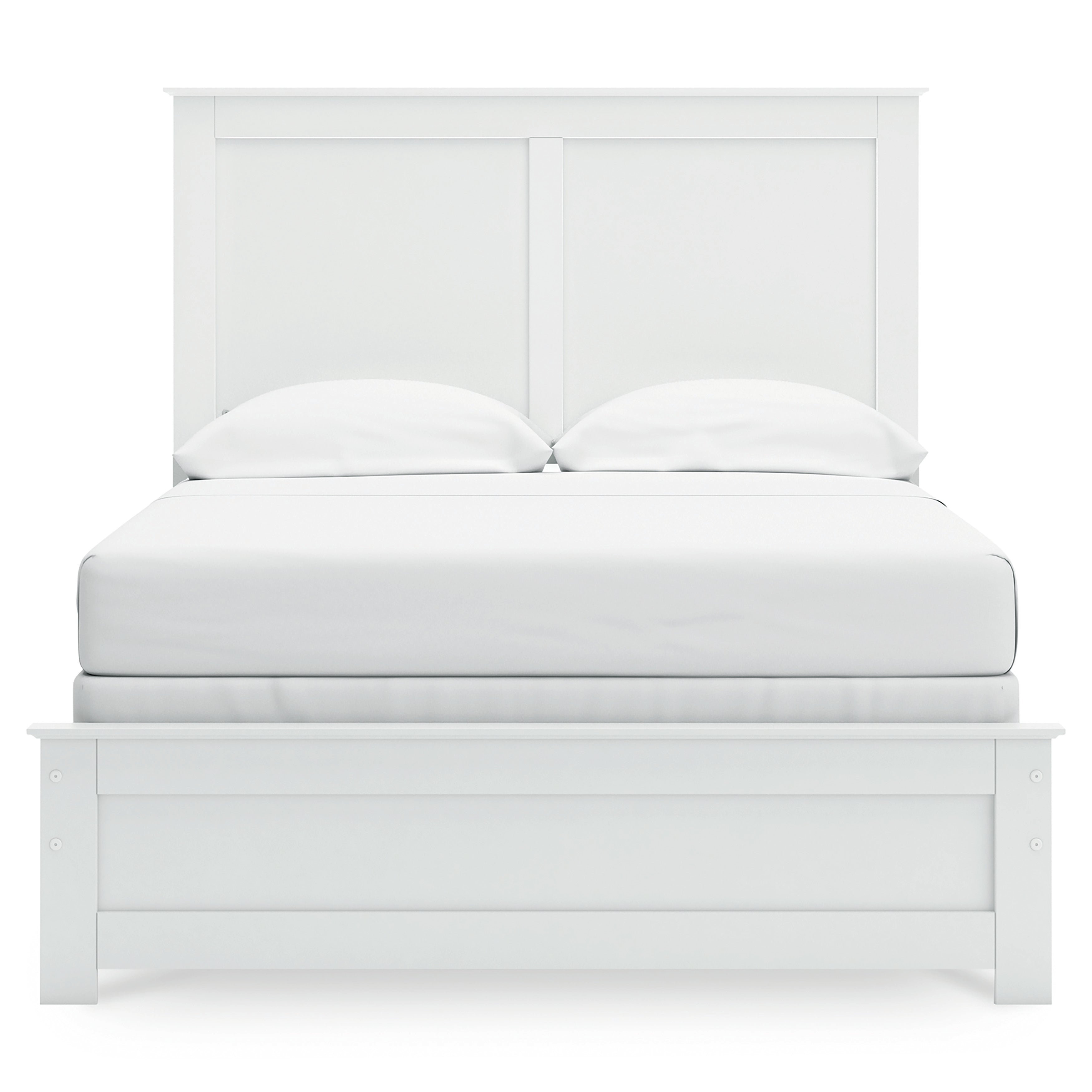 Bostwick Shoals Full Panel Bed, Dresser, Mirror and 2 Nightstands, White