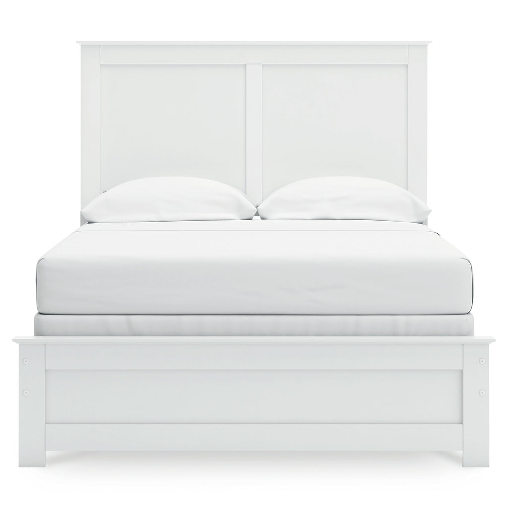 Bostwick Shoals Full Panel Bed, Chest, and Nightstand, White