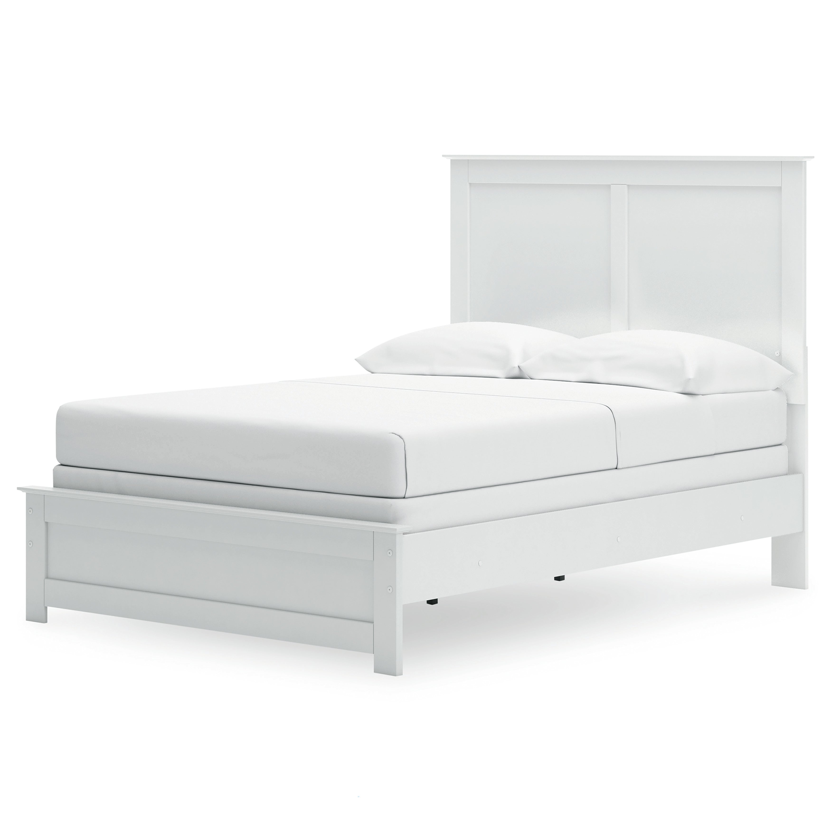 Bostwick Shoals Full Panel Bed, Chest, and Nightstand, White